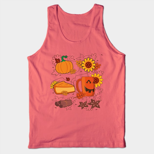 Pumpkin Season and Everything is Nice Tank Top by HarlinDesign